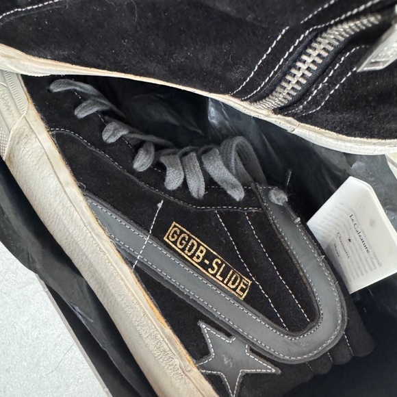 Golden Goose slide hightop sneaker-F5 black womens 38 - Picture 7 of 9